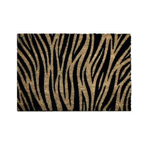 BAHA Natural Coir Fibre Door Mat (Tiger Print) (60 x 40cm) - Baha