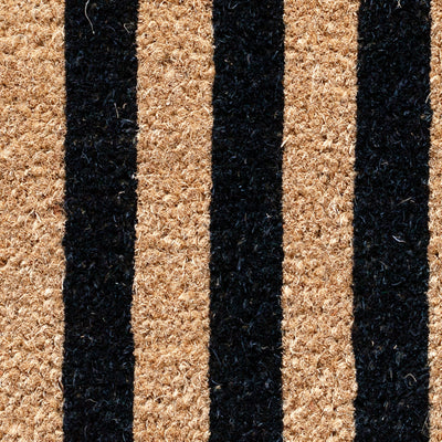 BAHA Natural Coir Fibre Door Mat (Hampton Black) (60 x 40cm) - Baha