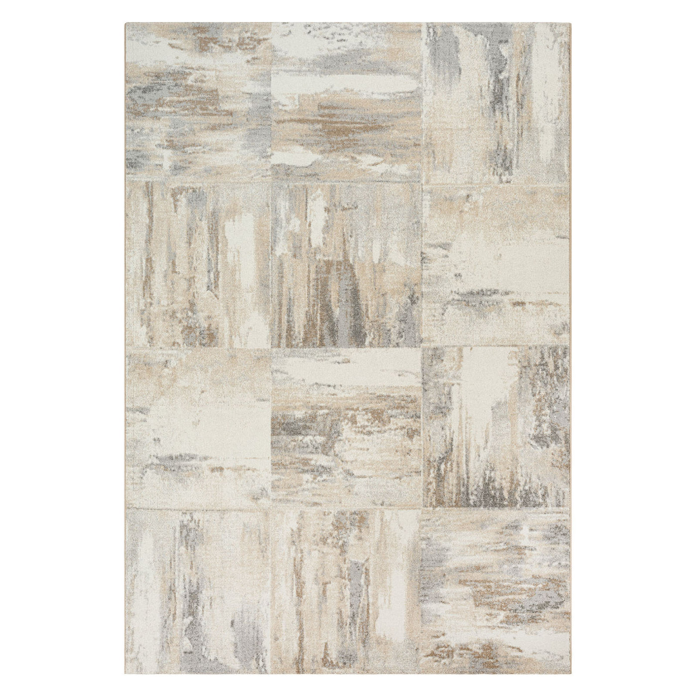 Tulum Cream and Grey Rug (240 x 340cm)