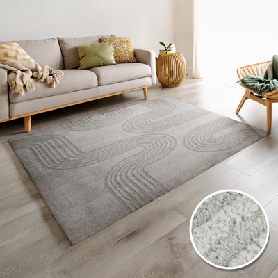 Thalassa High Low Cream Rug (200 x 280cm)