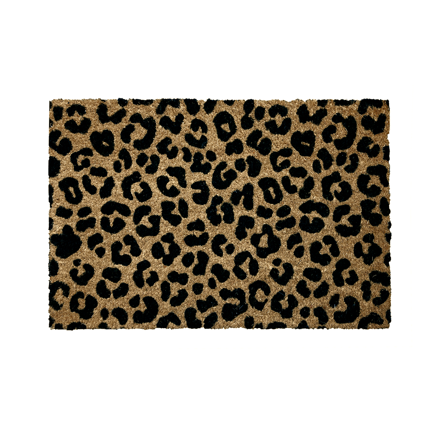 BAHA Natural Coir Fibre Door Mat (Leopard Print) (60 x 40cm)