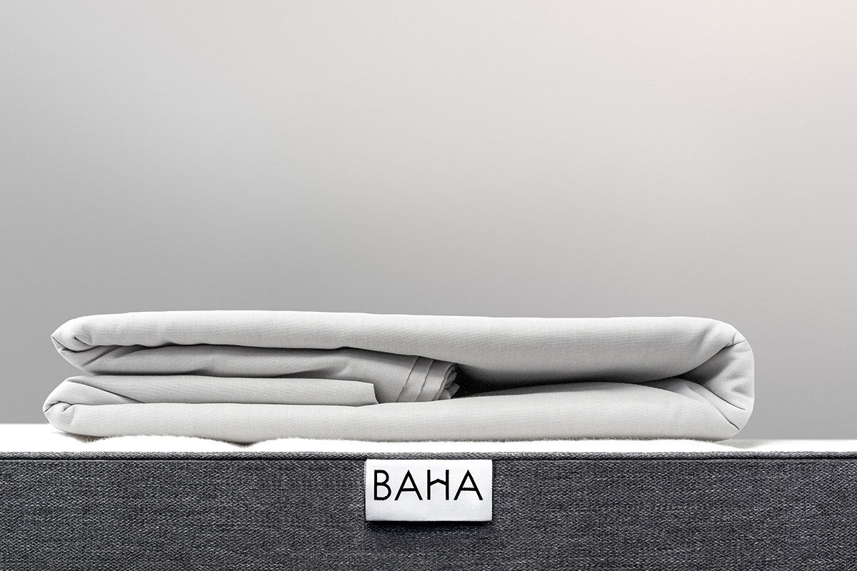 BAHA Quilt Cover (Light Grey Queen)