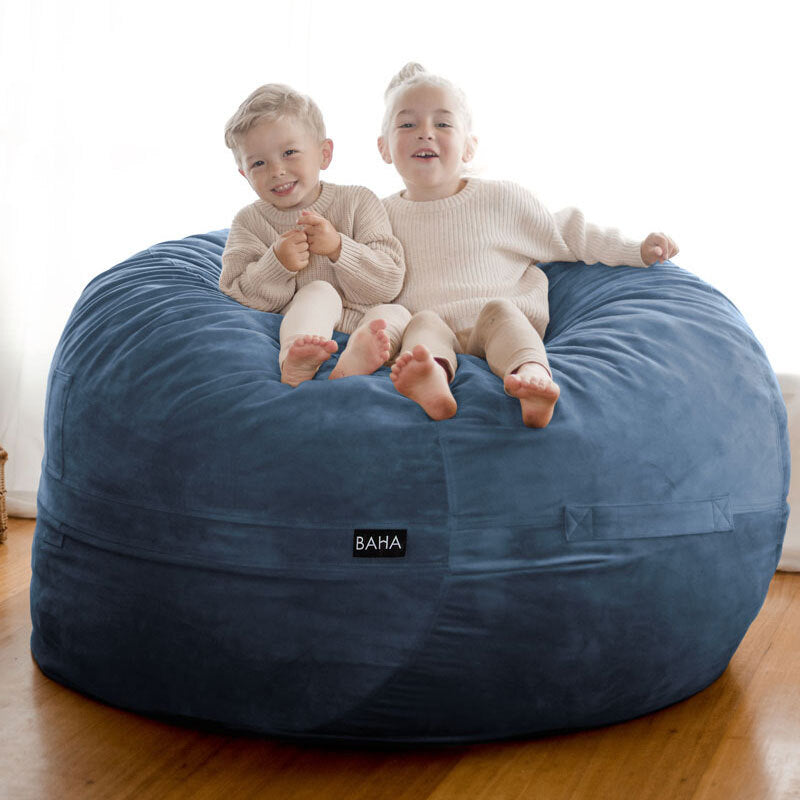 The Wombat, Big Memory Foam Bean Bag Chair / Pod (120 x 120cm) (Slate)