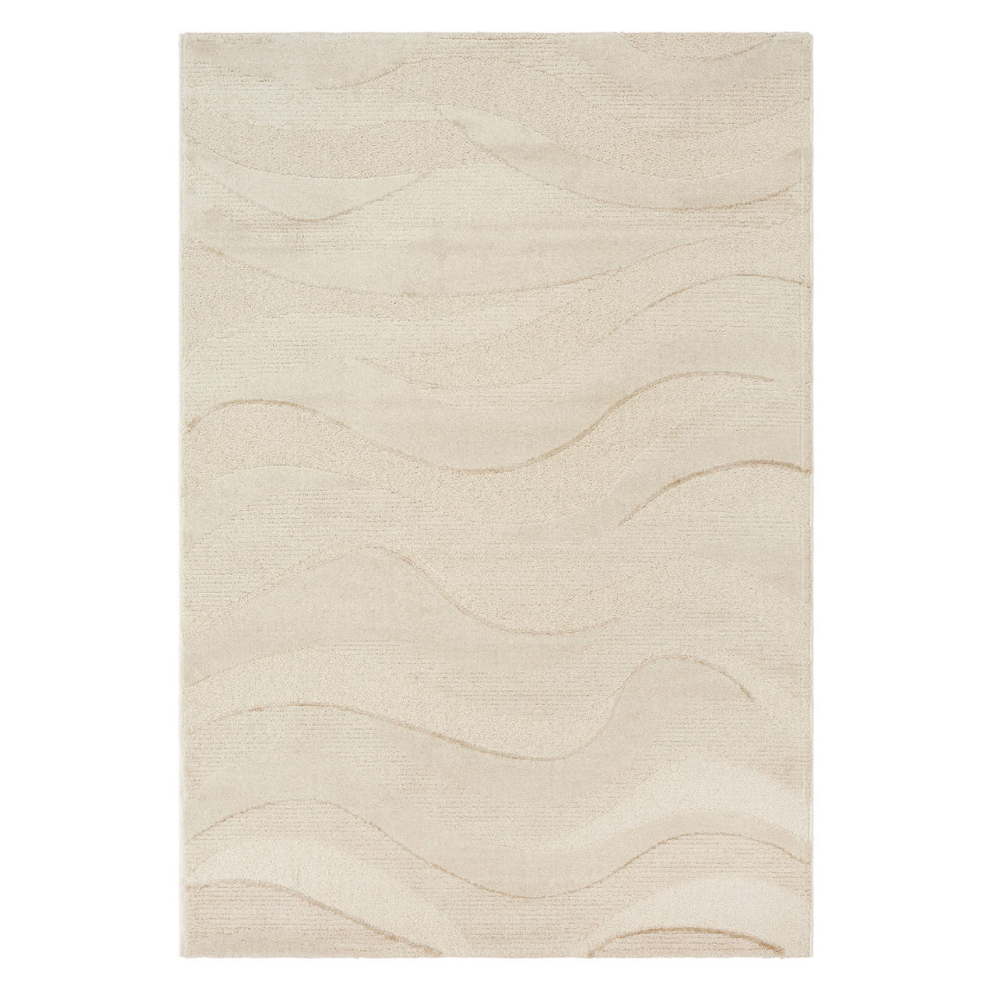 Lido High Low Cream Rug (160 x 230cm)