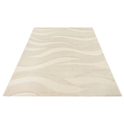 Lido High Low Cream Rug (160 x 230cm)