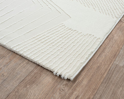 Cala High Low Cream Rug (240 x 340cm) - Baha