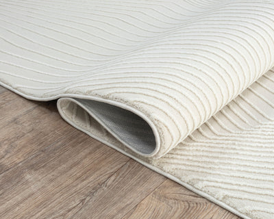 Cala High Low Cream Rug (240 x 340cm) - Baha