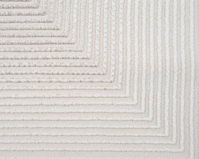 Maho Geometric Cream Rug (160 x 230cm)