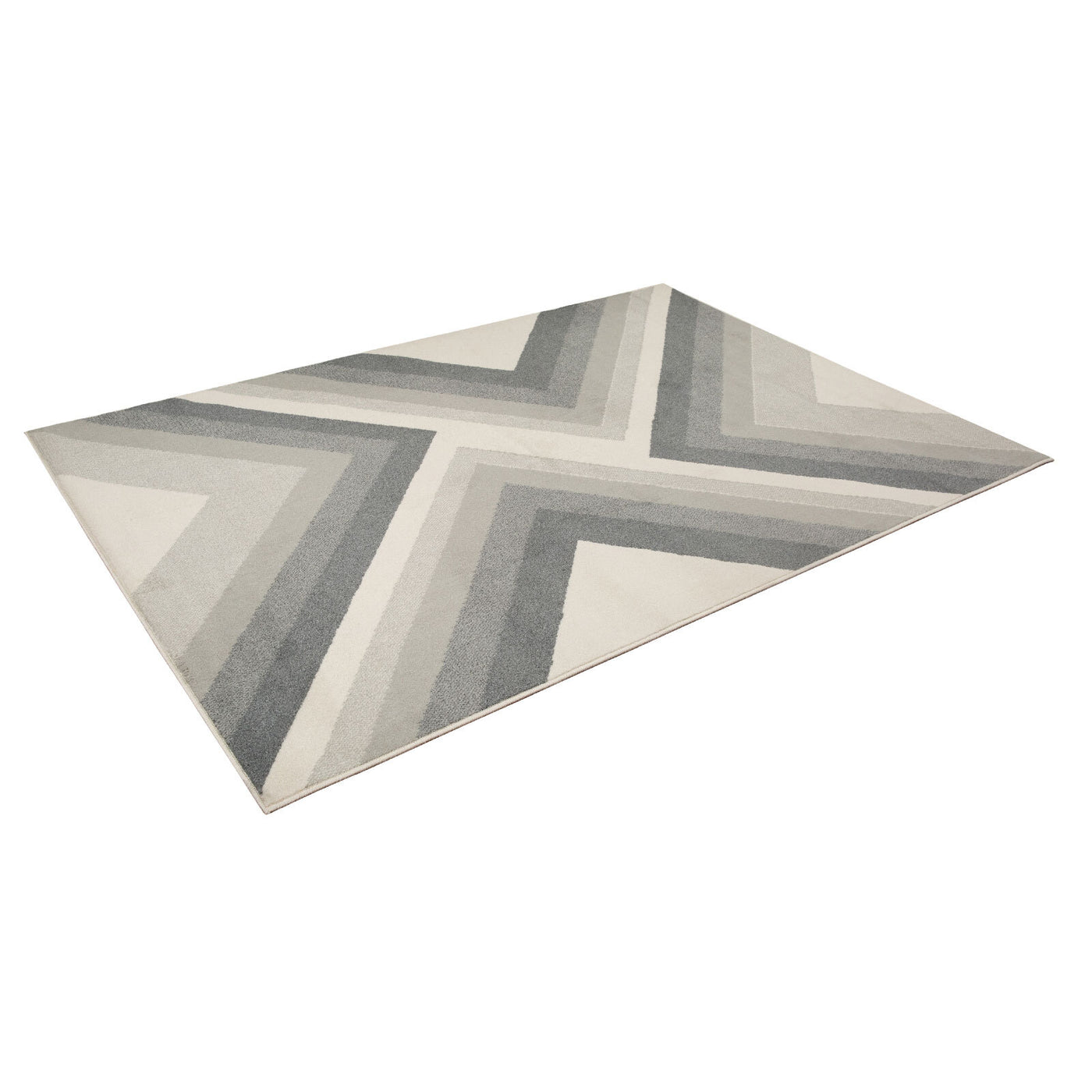 Liora Grey Geometric Rug (160 x 230cm)