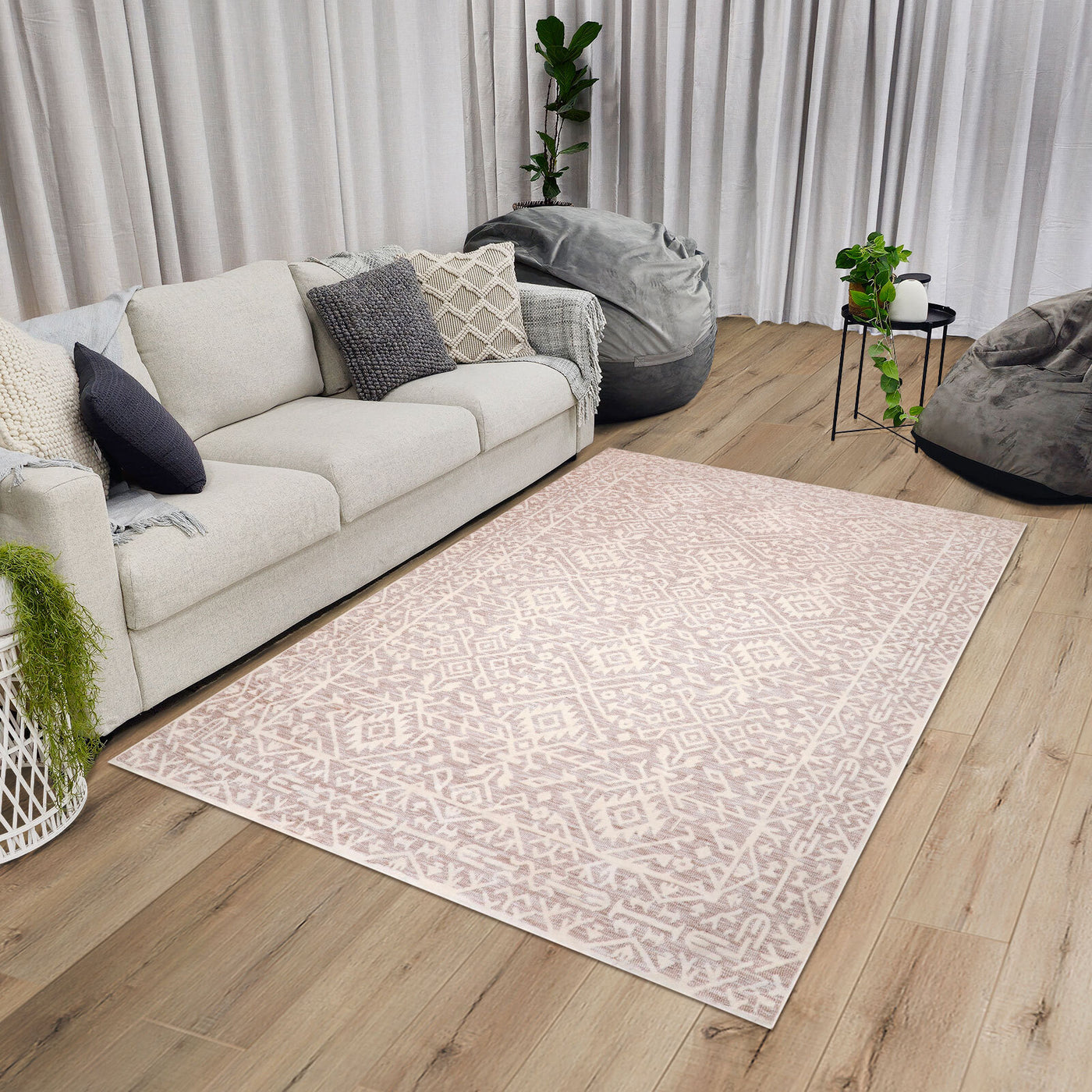 Anapai Cream Tribal Transitional Rug (200 X 300cm) - Baha