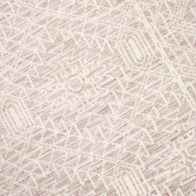 Benagil Cream Textured Tribal Rug (200 X 300cm) - Baha