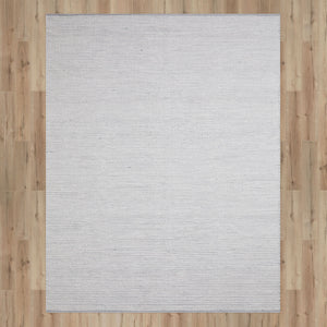 Lanta Cream Textured Flatweave Rug (160 X 230cm) - Baha