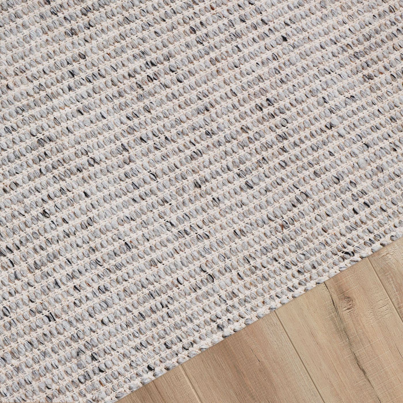 Vatersay Grey Felted Wool Rug (200 X 300cm) - Baha