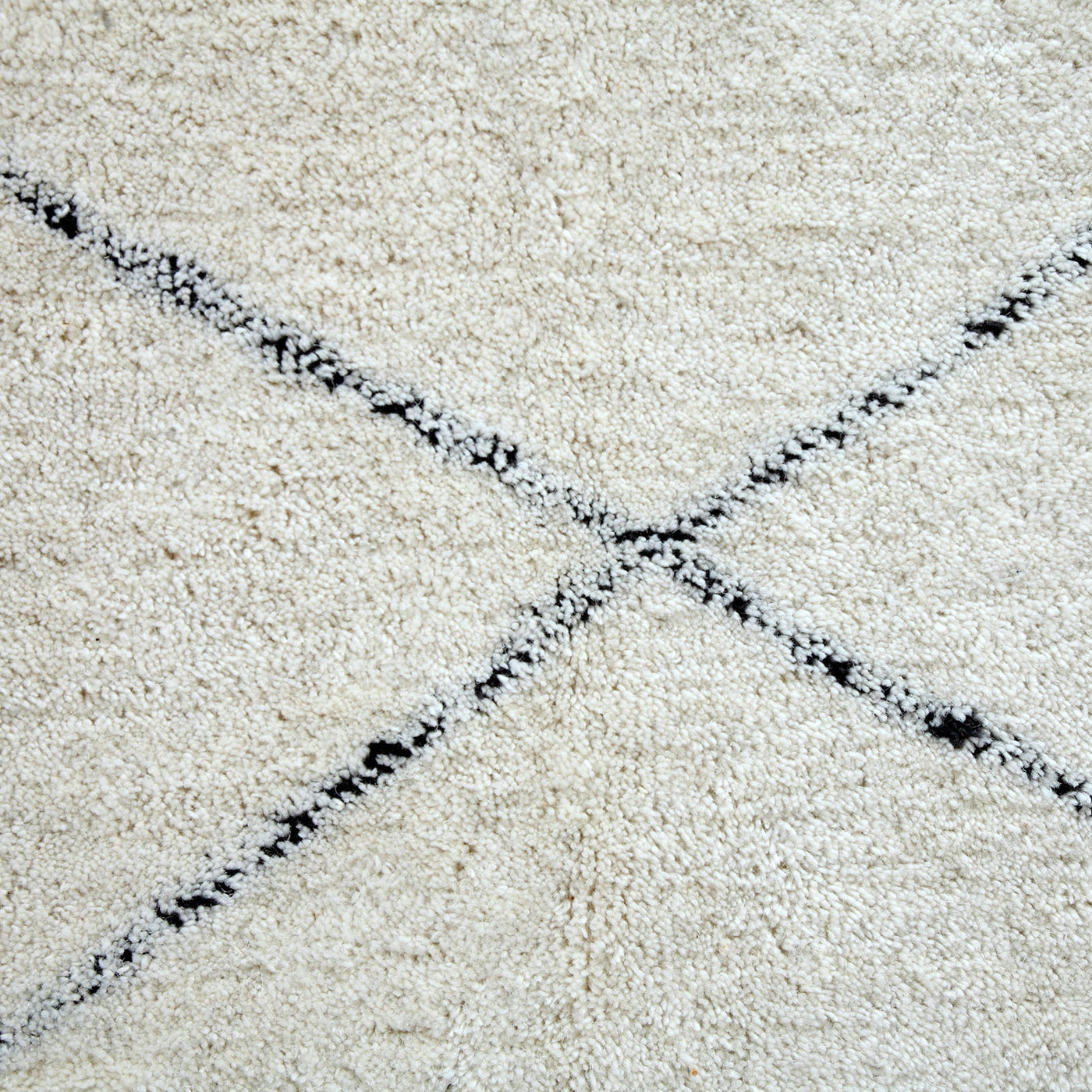 Swansea Tufted Geo Wool Rug (180 X 270cm) (Charcoal) - Baha